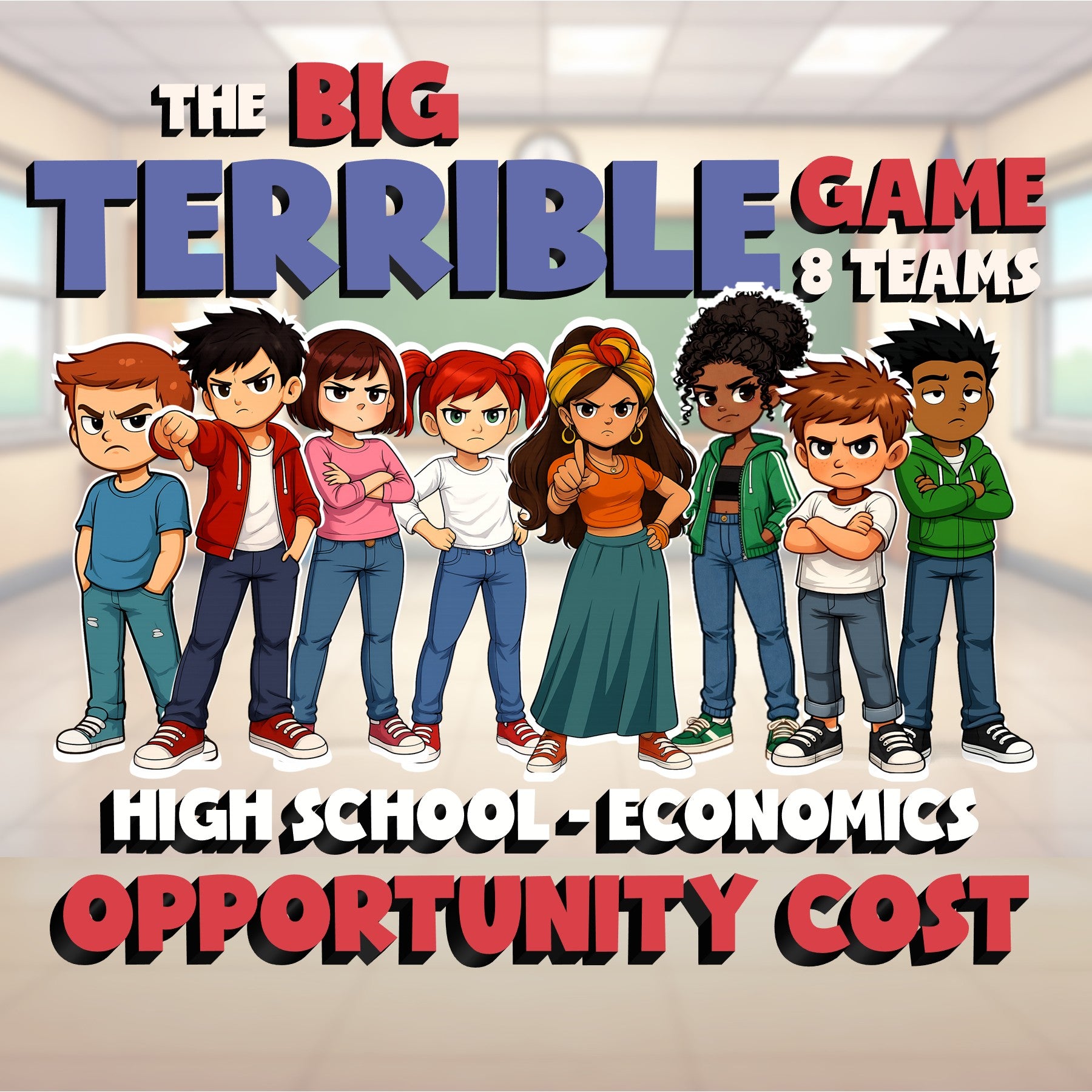 Opportunity Cost BIG TERRIBLE GAME - No Prep Economics Review Activity
