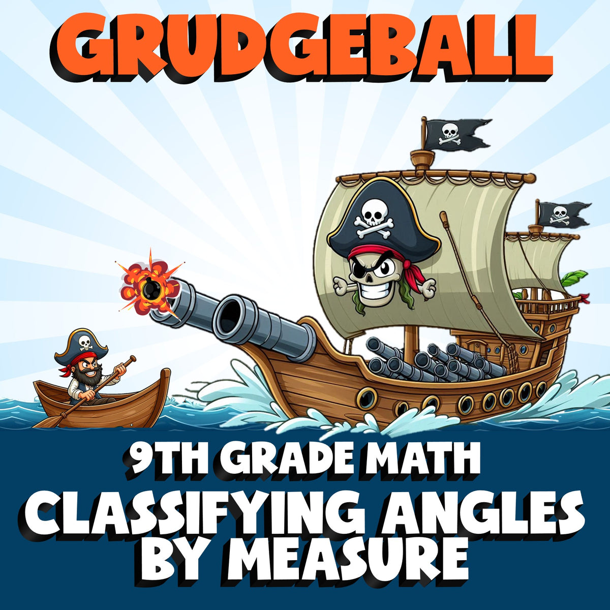 Classifying Angles by Measure GRUDGEBALL Math Game - No Prep Grade 9 Review