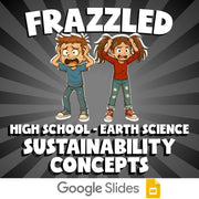 Sustainability Concepts FRAZZLED Game - No Prep Earth Science Review Activity