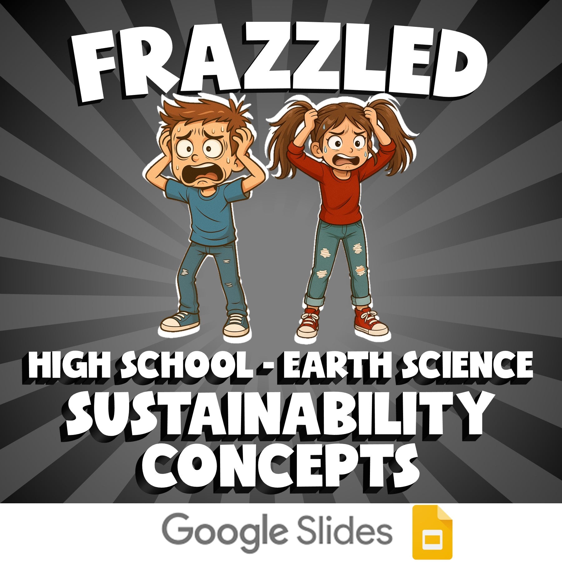 Sustainability Concepts FRAZZLED Game - No Prep Earth Science Review Activity