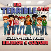 Religion & Culture BIG TERRIBLE GAME - No Prep Grade 4 Socials Review Activity