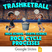 Rock Cycle Processes TRASHKETBALL Game - No Prep Earth Science Review Activity