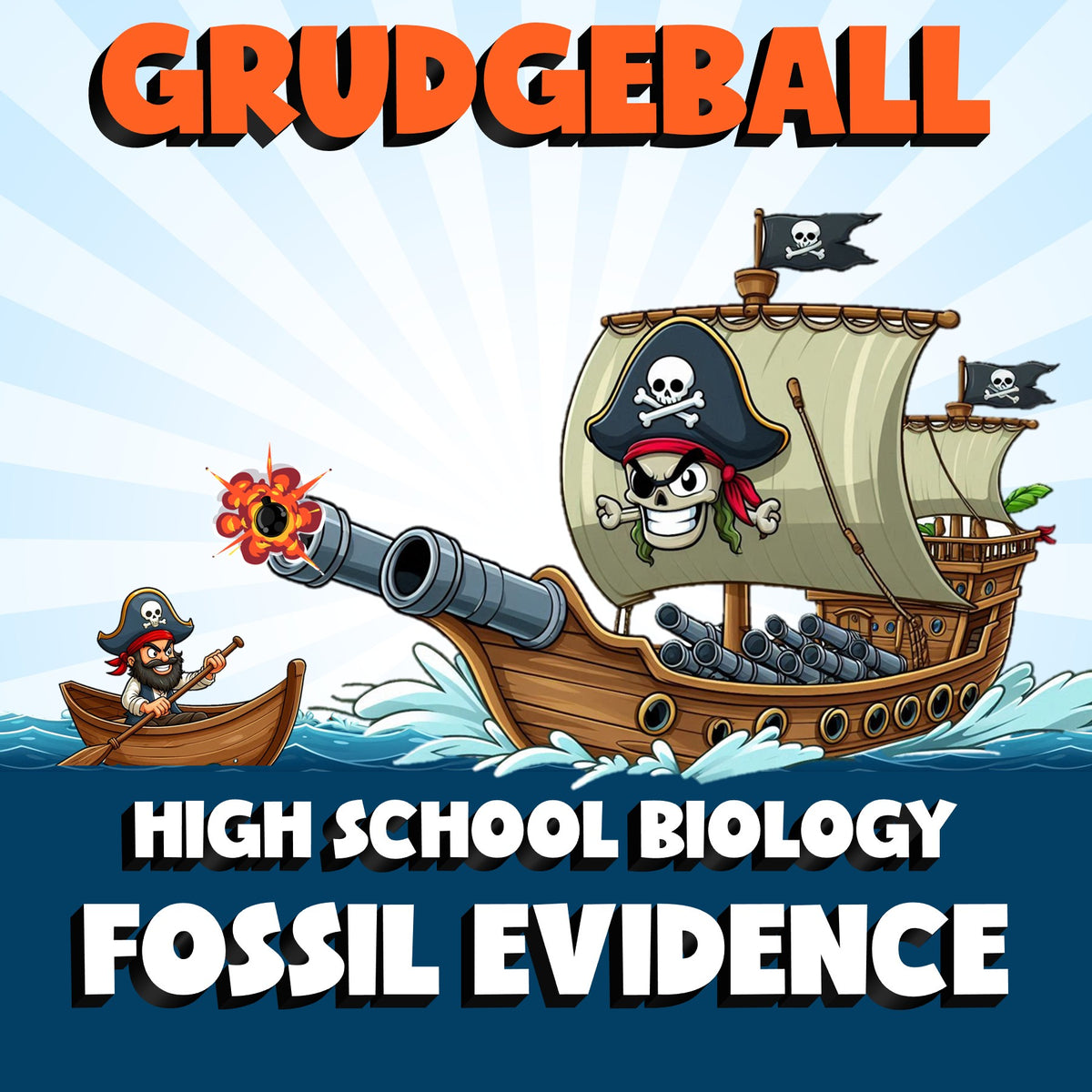 Fossil Evidence GRUDGEBALL Science Game - No Prep Biology Review Activity