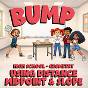 Using Distance Midpoint & Slope BUMP Math Game - No Prep Geometry Review