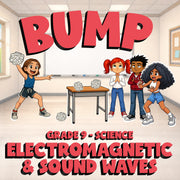 Electromagnetic & Sound Waves BUMP Science Game - No Prep Grade 9 Review