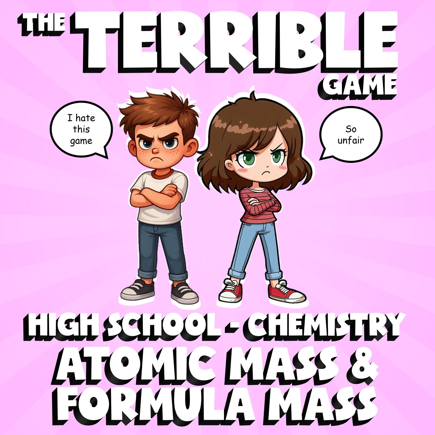 Atomic Mass & Formula Mass THE TERRIBLE GAME - No Prep Chemistry Science Review