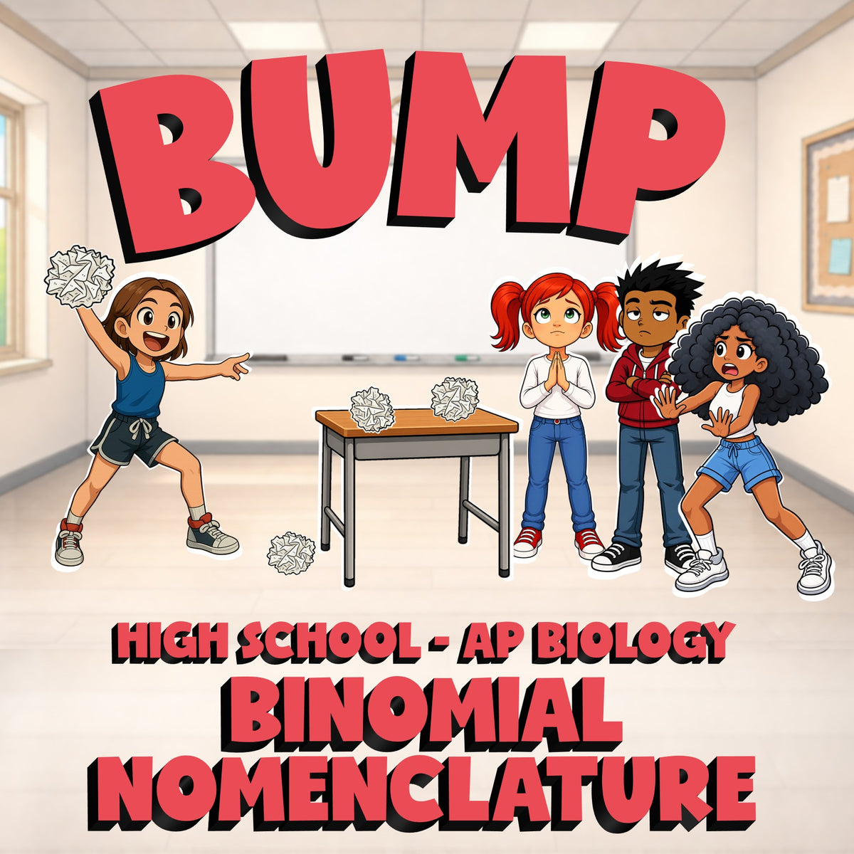 Binomial Nomenclature BUMP Science Game - No Prep AP Biology Review Activity