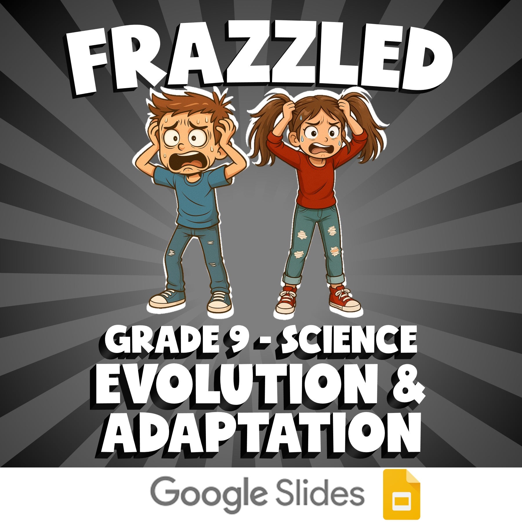 Evolution & Adaptation FRAZZLED Science Game - No Prep Grade 9 Review Activity
