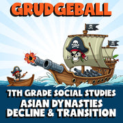 Asian Dynasties Decline & Transition GRUDGEBALL Socials Game - No Prep Grade 7