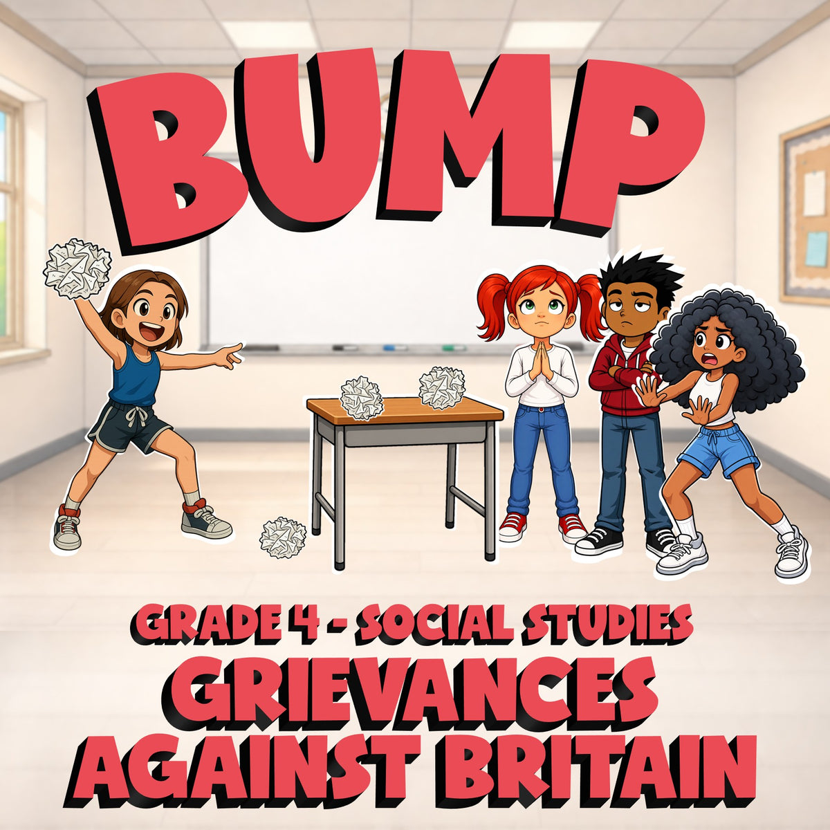Grievances Against Britain BUMP Socials Game - No Prep Grade 4 Review Activity