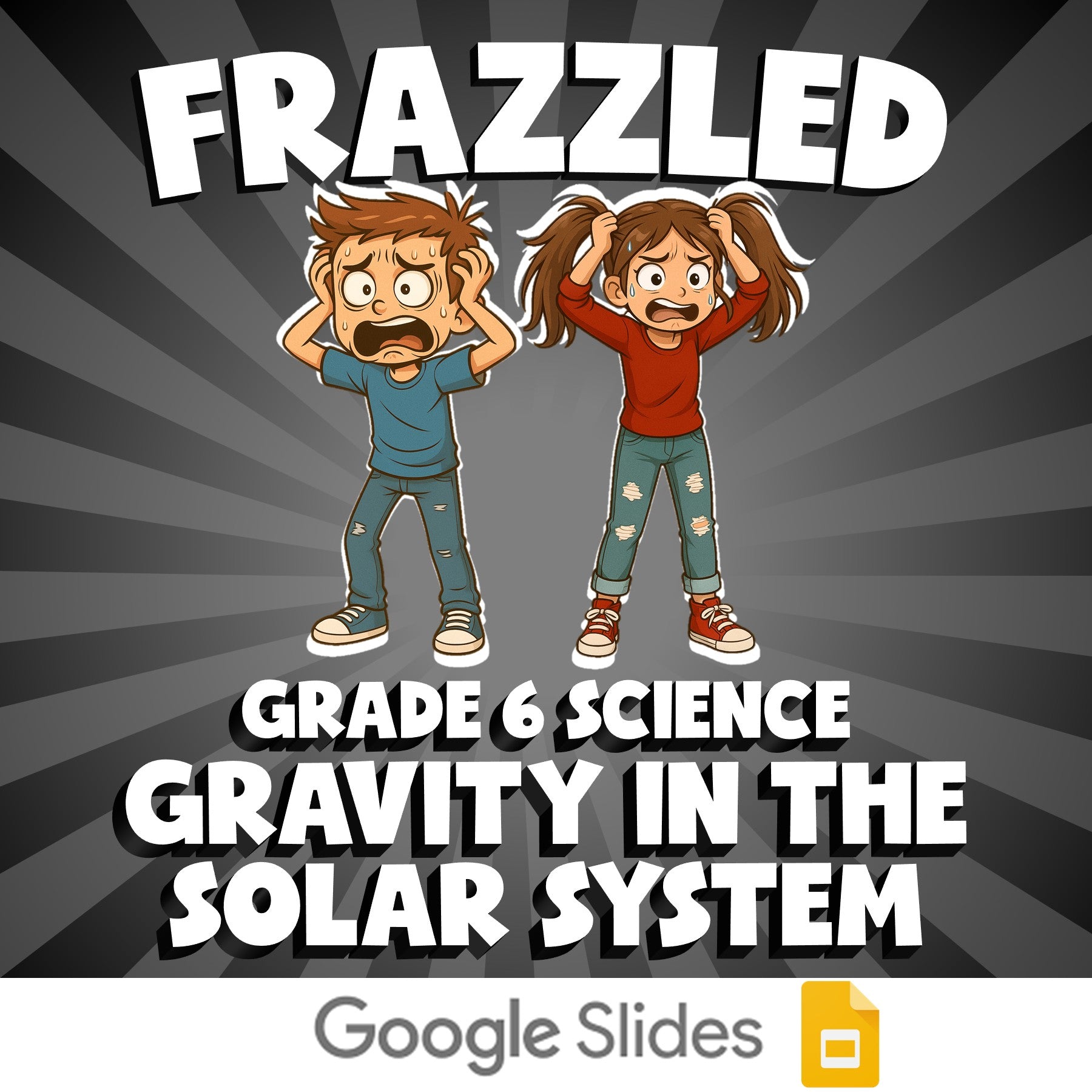 Gravity in the Solar System FRAZZLED Science Game - No Prep Grade 6 Review