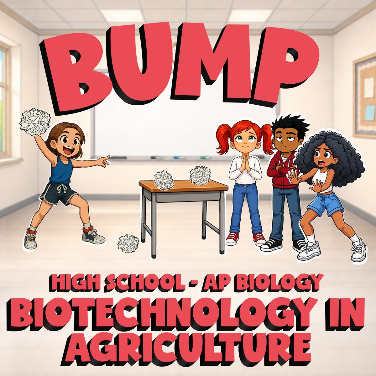 Biotechnology in Agriculture BUMP Science Game - No Prep AP Biology Review