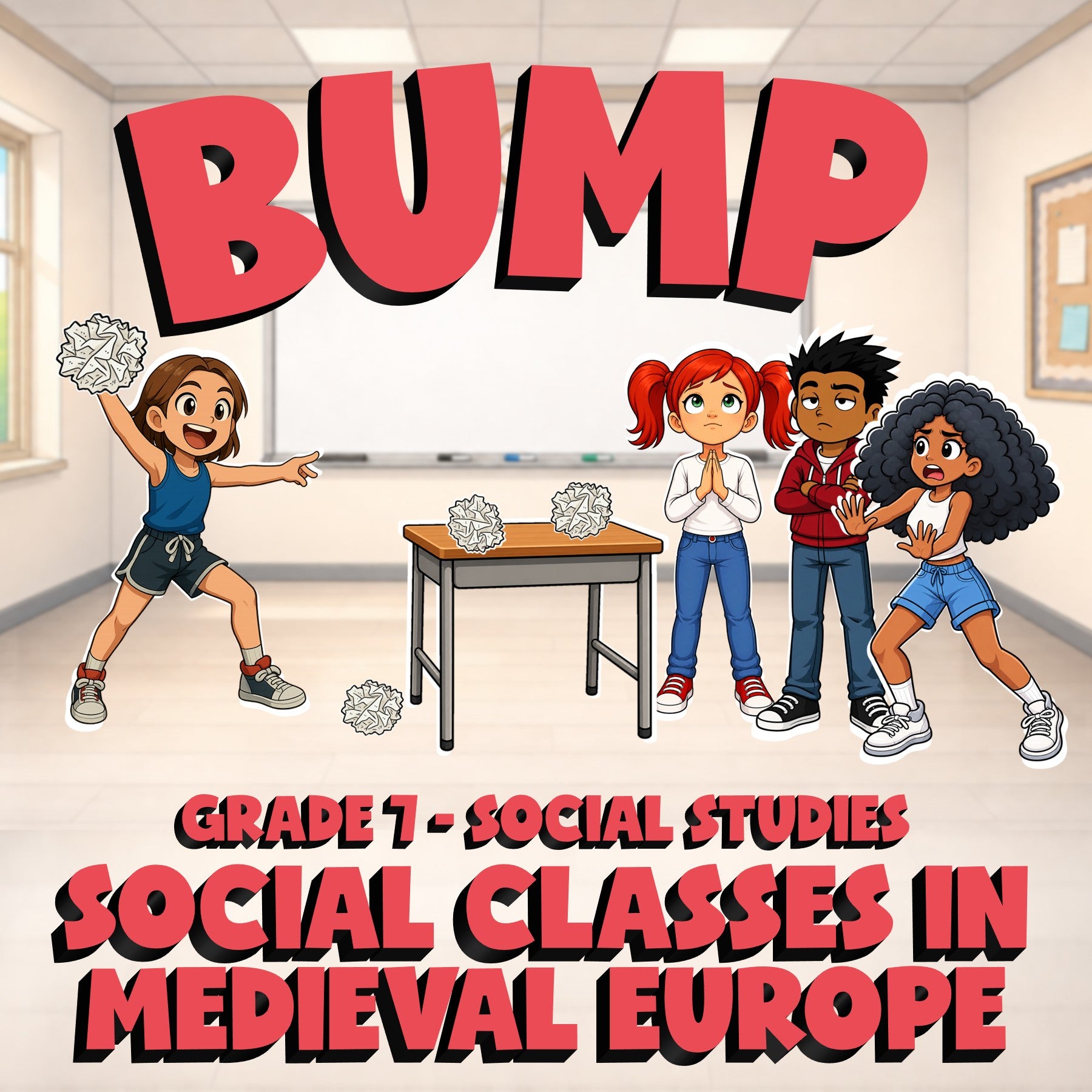 Social Classes in Medieval Europe BUMP Socials Game - No Prep Grade 7 Review