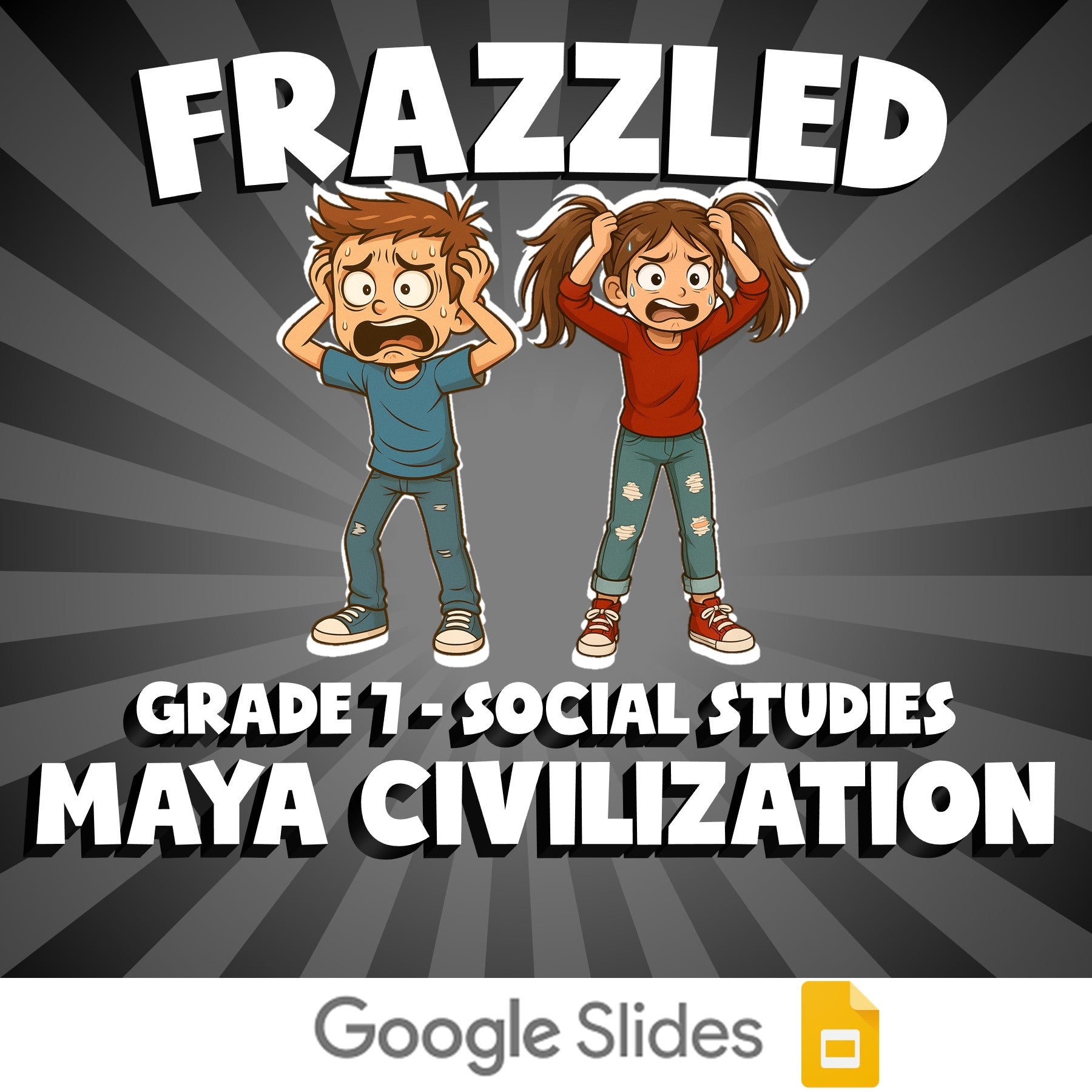 Maya Civilization FRAZZLED Socials Game - No Prep Grade 7 Review Activity