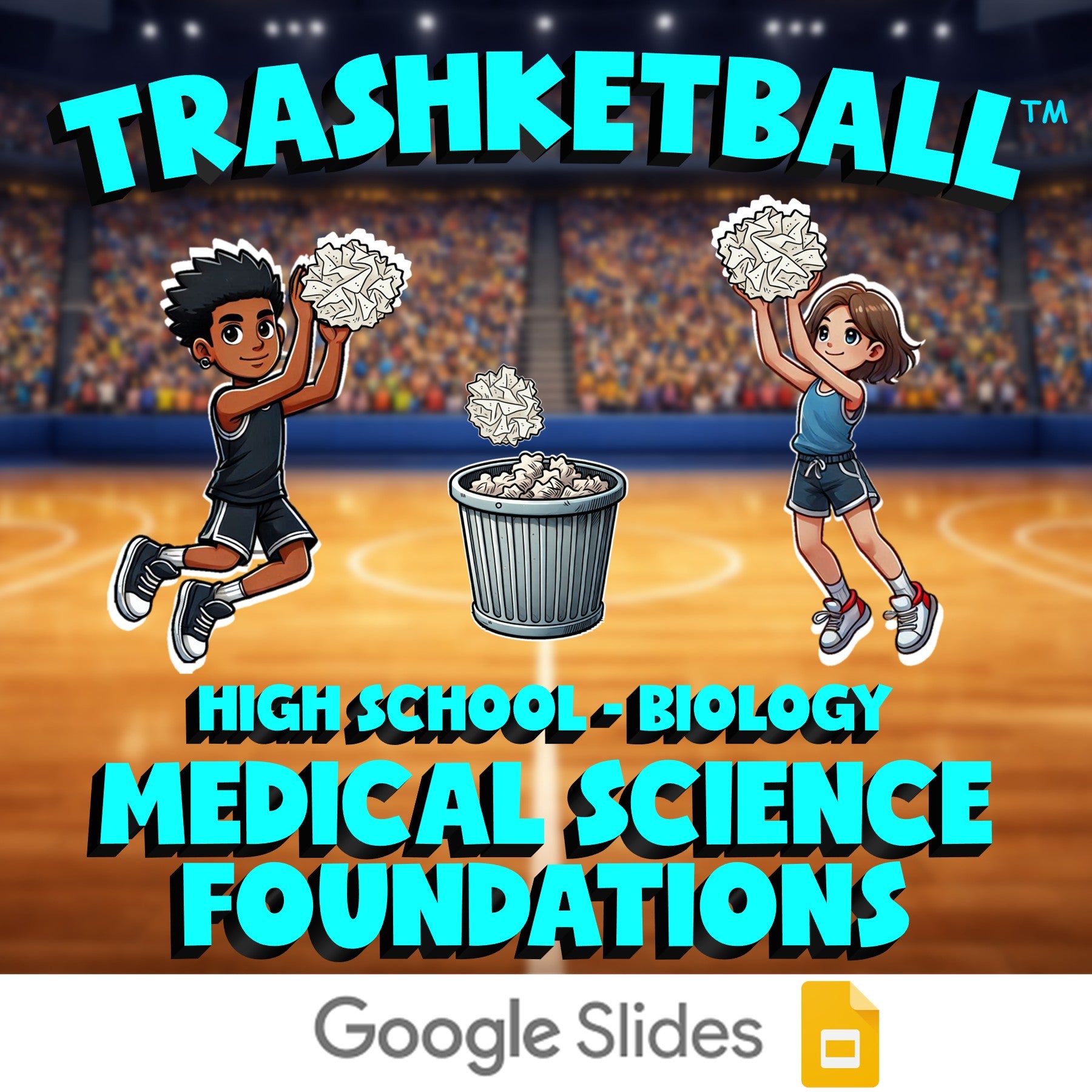 Medical Science Foundations TRASHKETBALL Science Game - No Prep Biology Review
