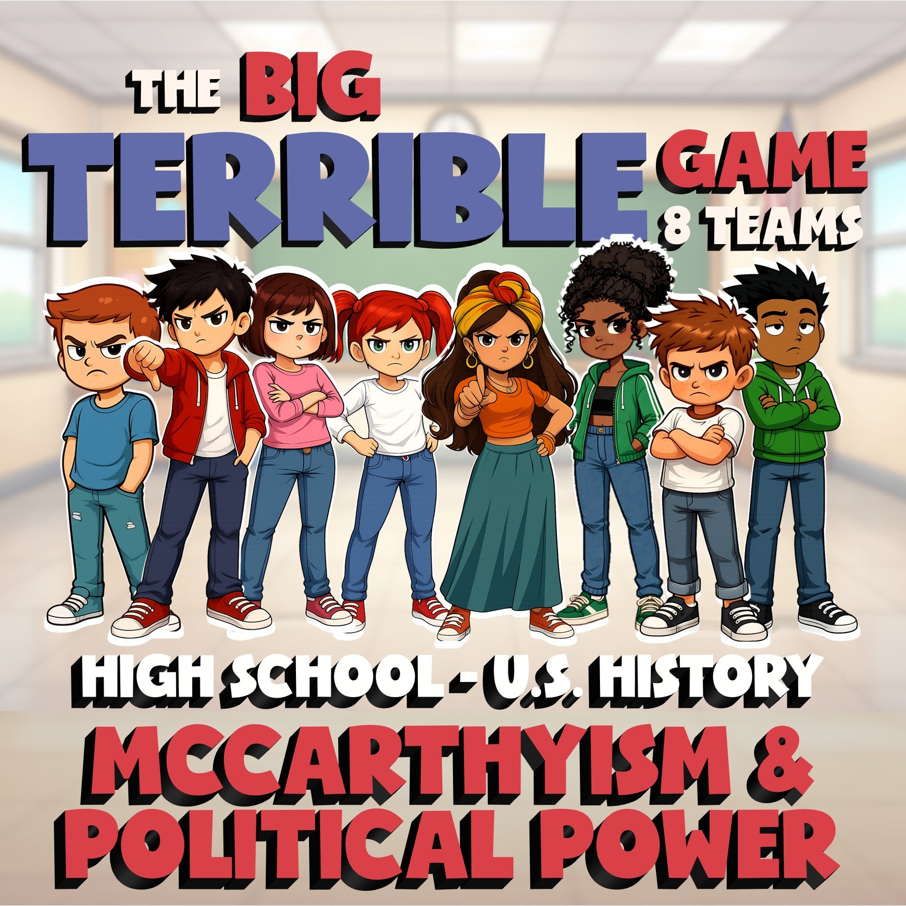McCarthyism & Political Power BIG TERRIBLE GAME - No Prep U.S. History Review