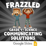 Communicating Solutions FRAZZLED Science Game - No Prep Grade 4 Review Activity