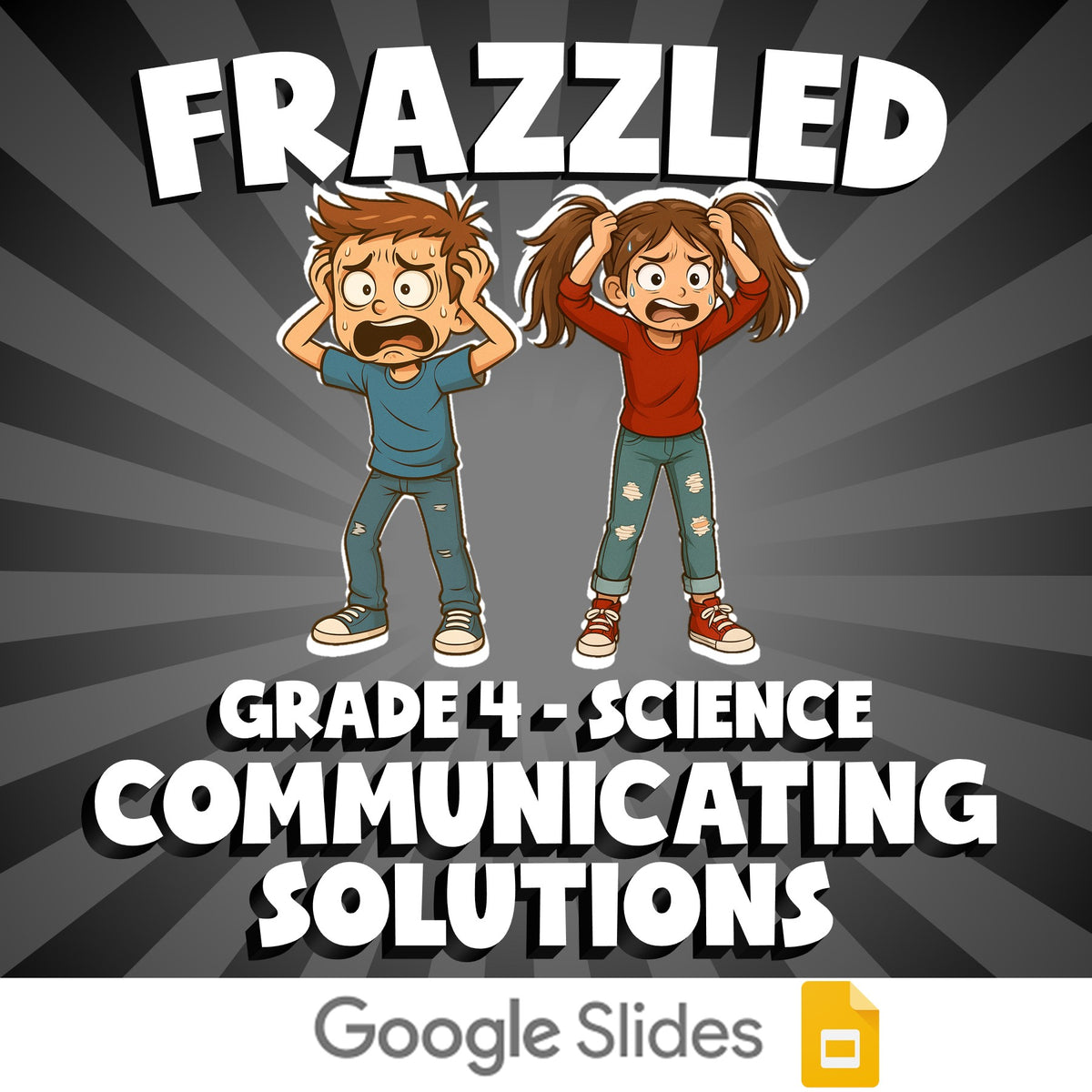 Communicating Solutions FRAZZLED Science Game - No Prep Grade 4 Review Activity