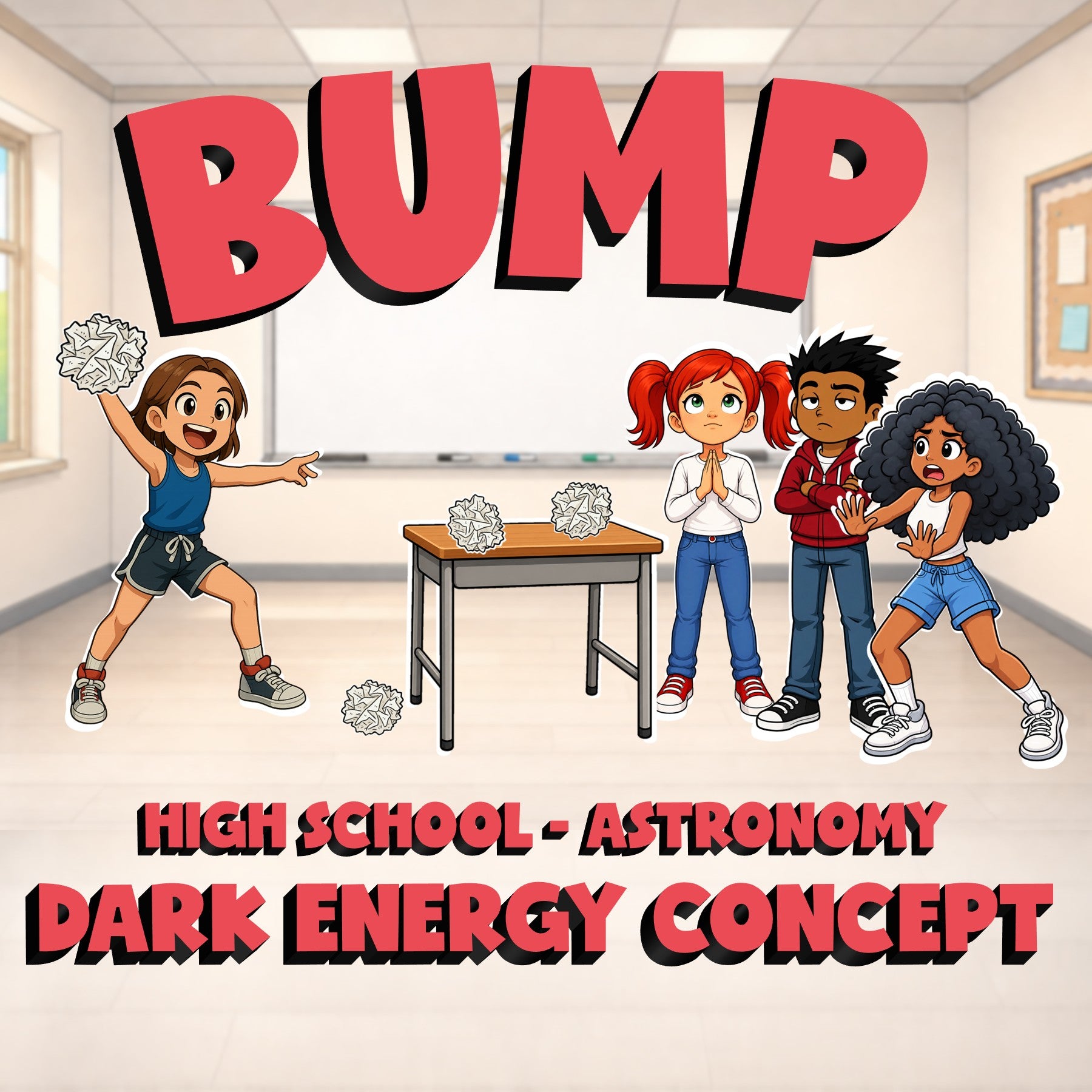 Dark Energy Concept BUMP Science Game - No Prep Astronomy Review Activity