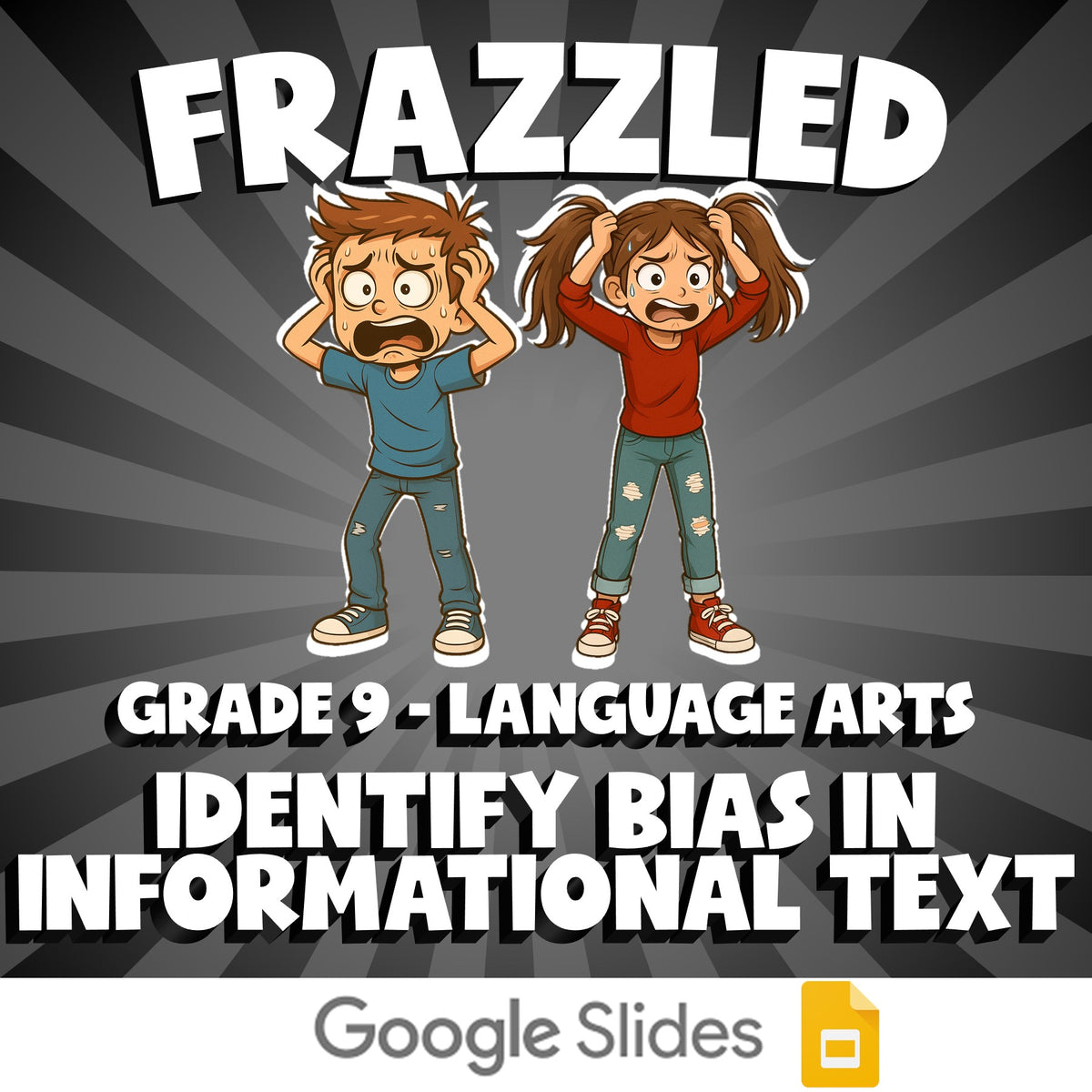 Identify Bias in Informational Text FRAZZLED ELA Game - No Prep Grade 9 Review