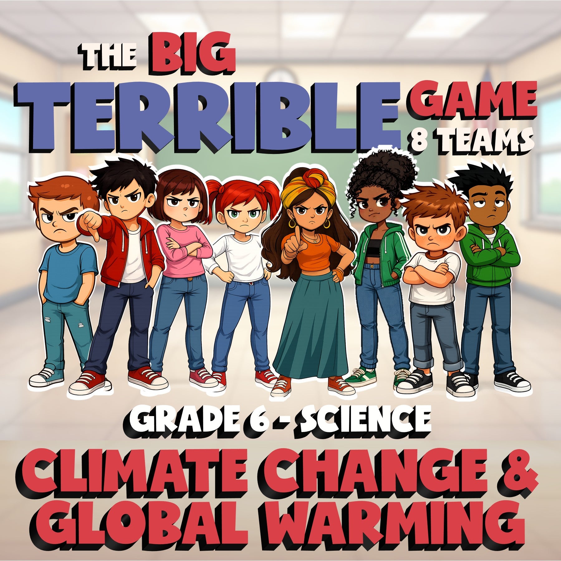 Climate Change & Global Warming BIG TERRIBLE GAME - Grade 6 Science Review