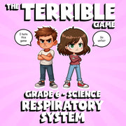 Respiratory System THE TERRIBLE GAME - No Prep Grade 6 Science Review Activity