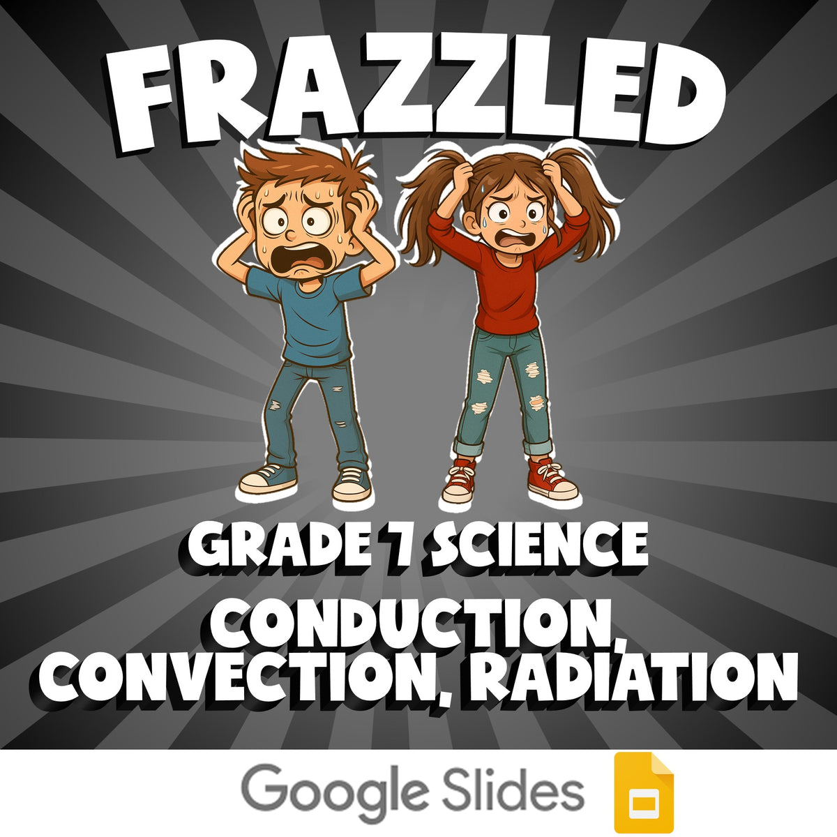 Conduction, Convection, Radiation FRAZZLED Science Game - No Prep Grade 7 Review