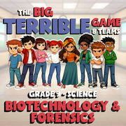 Biotechnology & Forensics BIG TERRIBLE GAME - No Prep Grade 9 Science Review