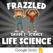Life Science FRAZZLED Science Game - No Prep Grade 3 Review Activity