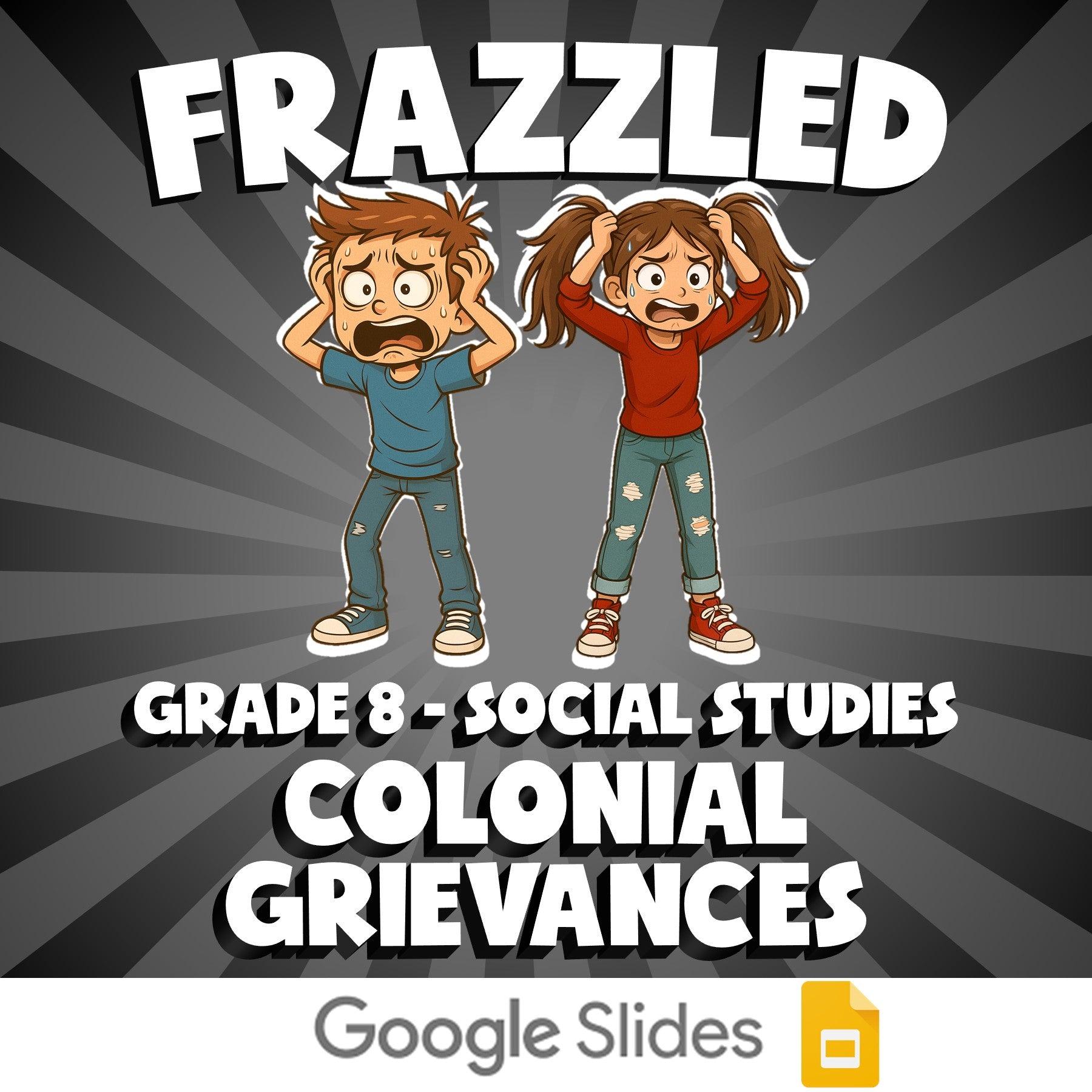 Colonial Grievances FRAZZLED Socials Game - No Prep Grade 8 Review Activity