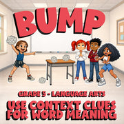 Use Context Clues for Word Meaning BUMP ELA Game - No Prep Grade 5 Review
