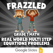 Real World Multi Step Equations Problems FRAZZLED Math Game - No Prep Grade 7