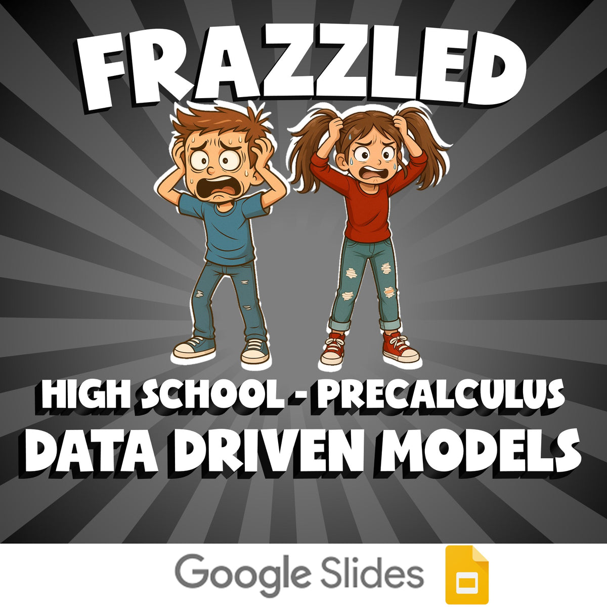 Data Driven Models FRAZZLED Math Game - No Prep PreCalculus Review Activity