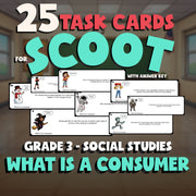 What Is a Consumer SCOOT TASK CARDS Socials Game - No Prep Grade 3 Review