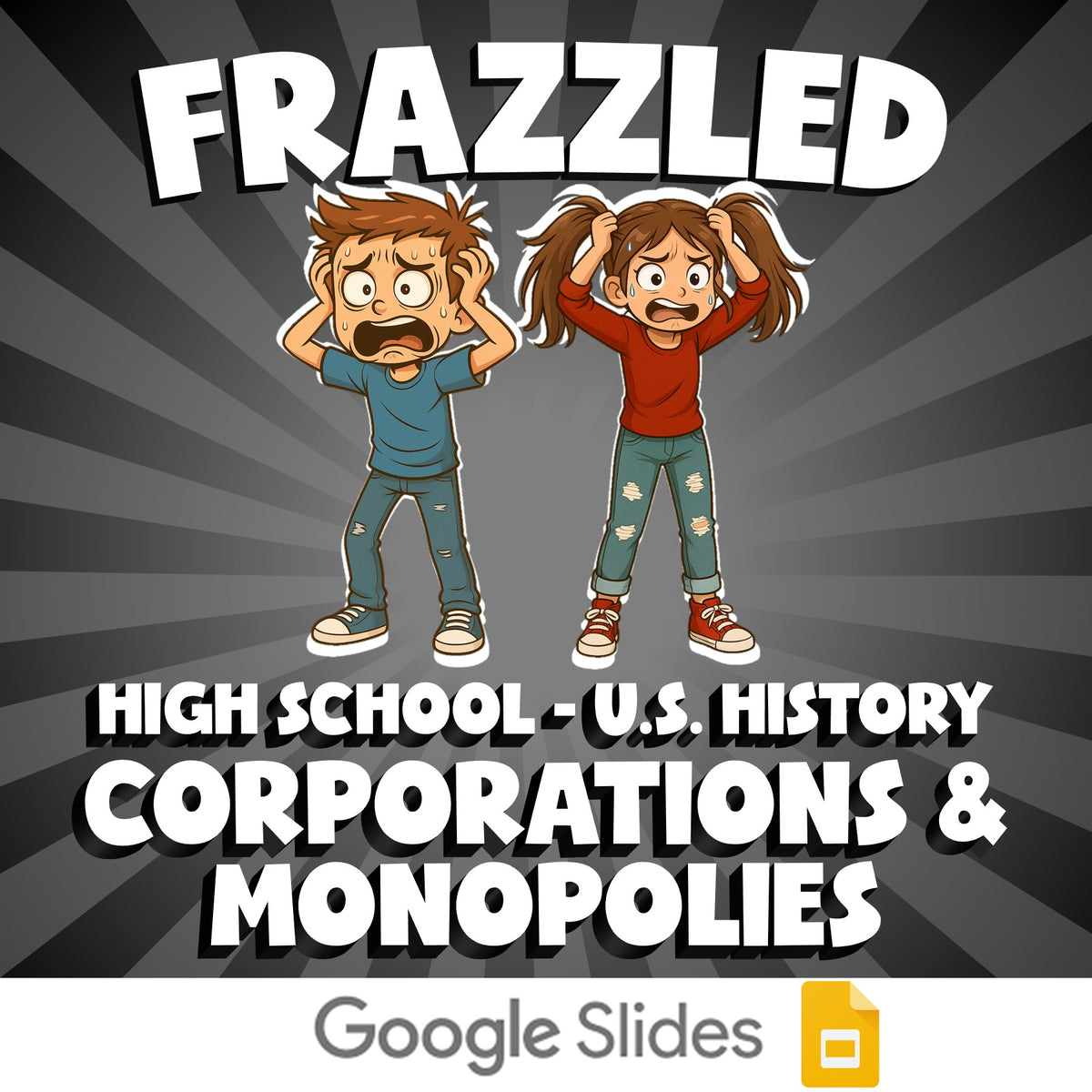 Corporations & Monopolies FRAZZLED U.S. History Game - No Prep Review Activity