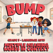 Multiple Meaning Words in Context BUMP ELA Game - No Prep Grade 5 Review