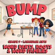 Word Parts, Roots & Word Families BUMP ELA Game - No Prep Grade 9 Review