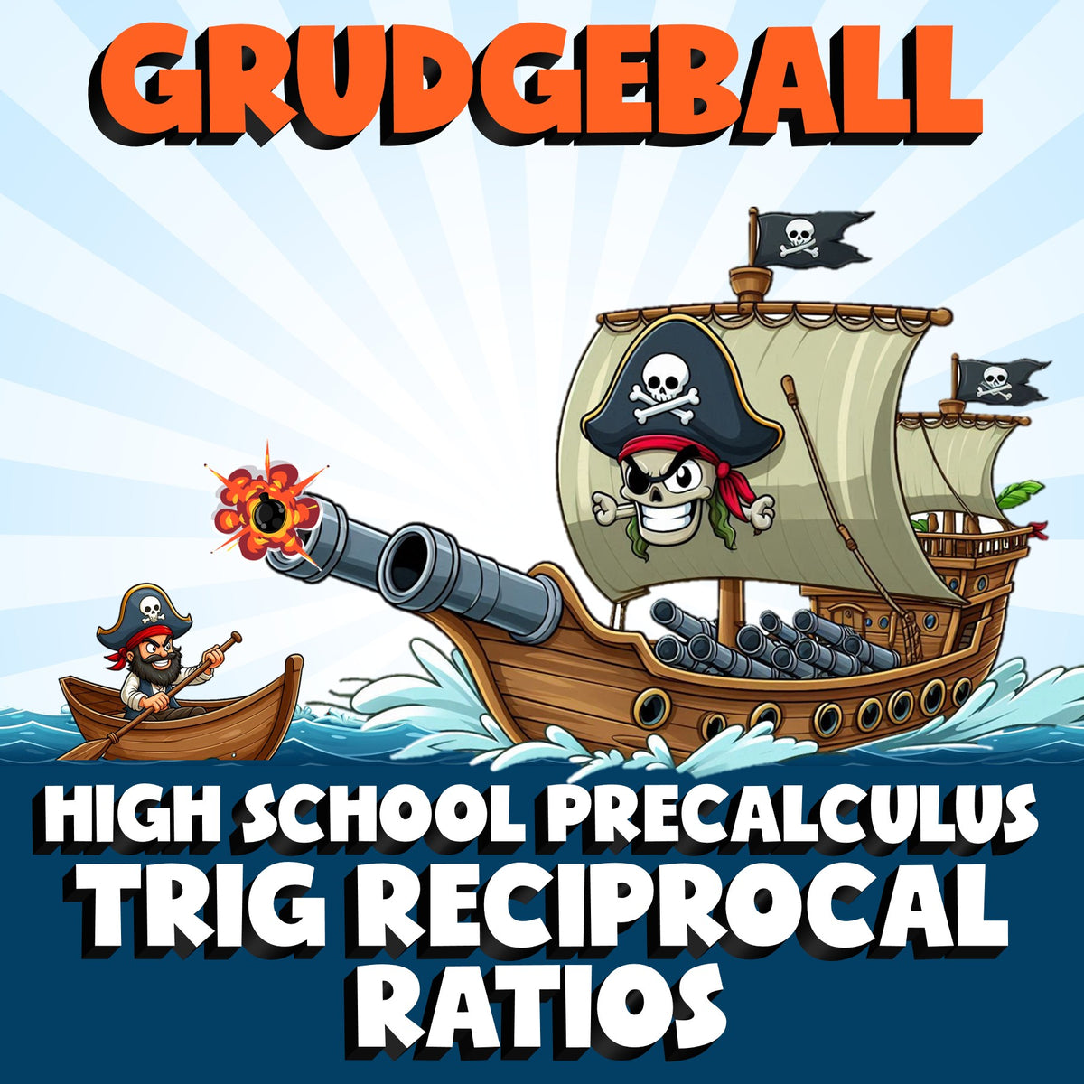 Trig Reciprocal Ratios GRUDGEBALL Math Game - No Prep PreCalculus Review
