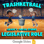 Legislative Role TRASHKETBALL Socials Game - No Prep Grade 4 Review Activity