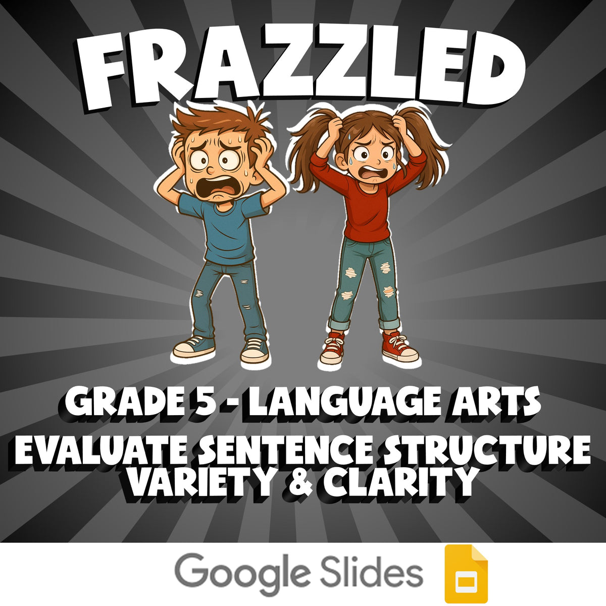Evaluate Sentence Structure Variety & Clarity FRAZZLED ELA Game - Grade 5