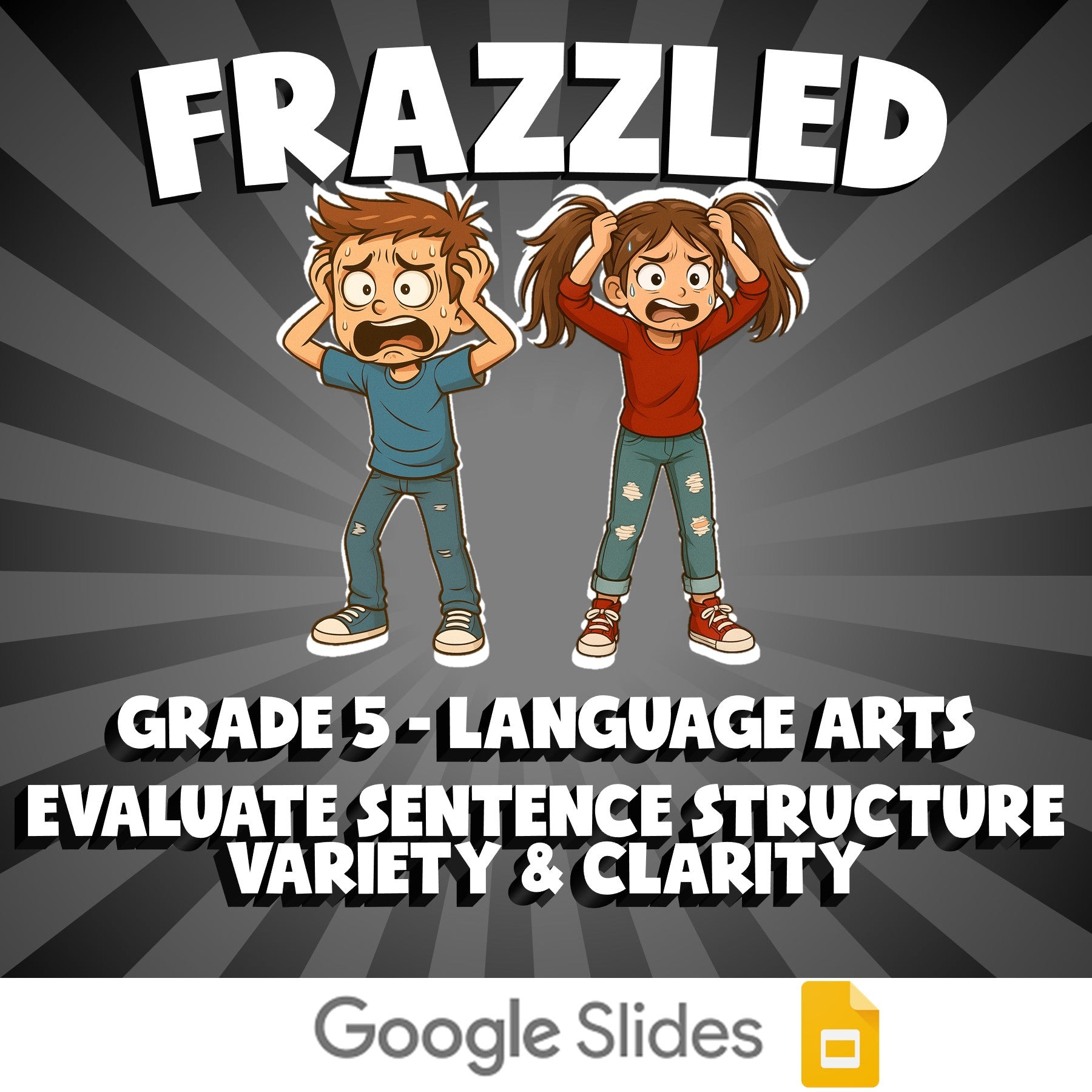 Evaluate Sentence Structure Variety & Clarity FRAZZLED ELA Game - Grade 5