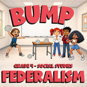 Federalism BUMP Socials Game - No Prep Grade 4 Review Activity