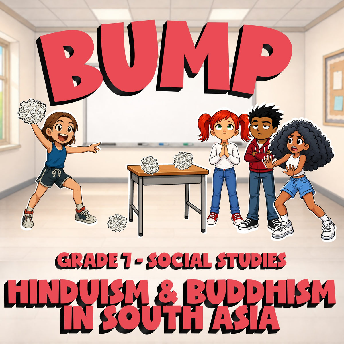 Hinduism & Buddhism in South Asia BUMP Socials Game - No Prep Grade 7 Review