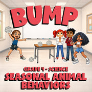 Seasonal Animal Behaviors BUMP Science Game - No Prep Grade 4 Review Activity