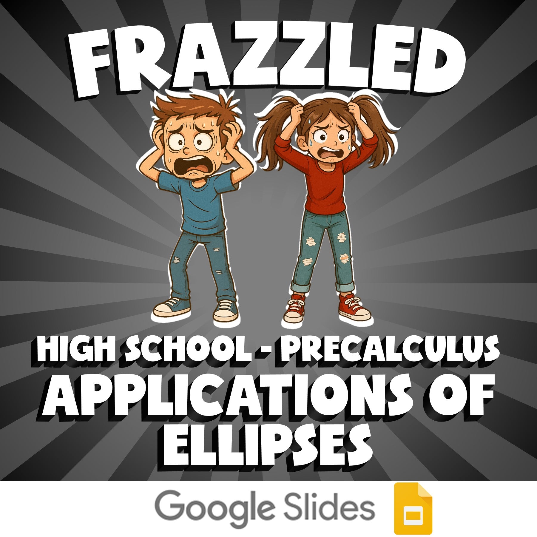 Applications of Ellipses FRAZZLED Math Game - No Prep PreCalculus Review