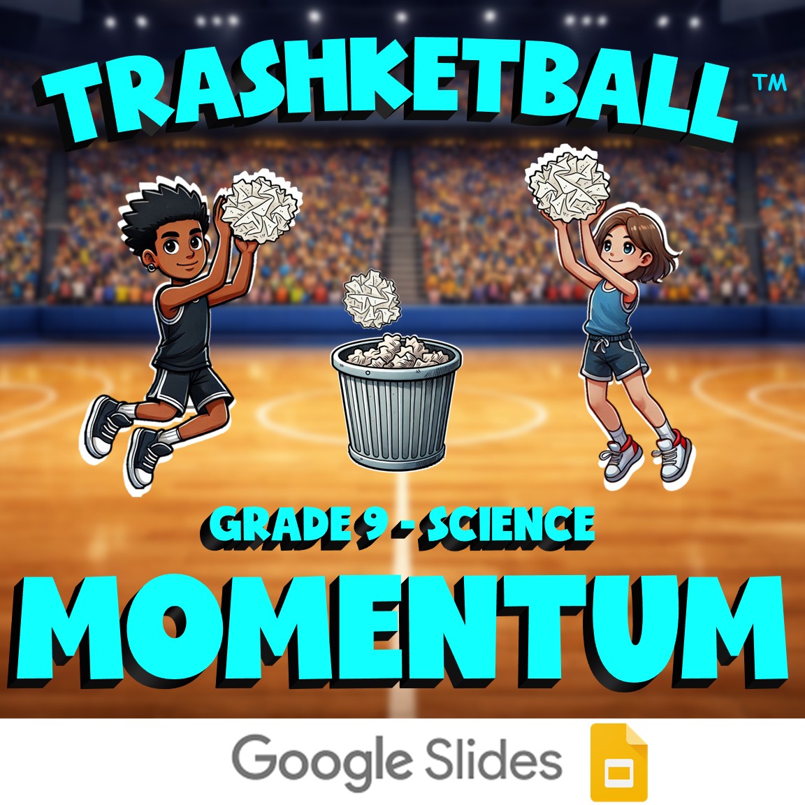 Momentum TRASHKETBALL Science Game - No Prep Grade 9 Review Activity