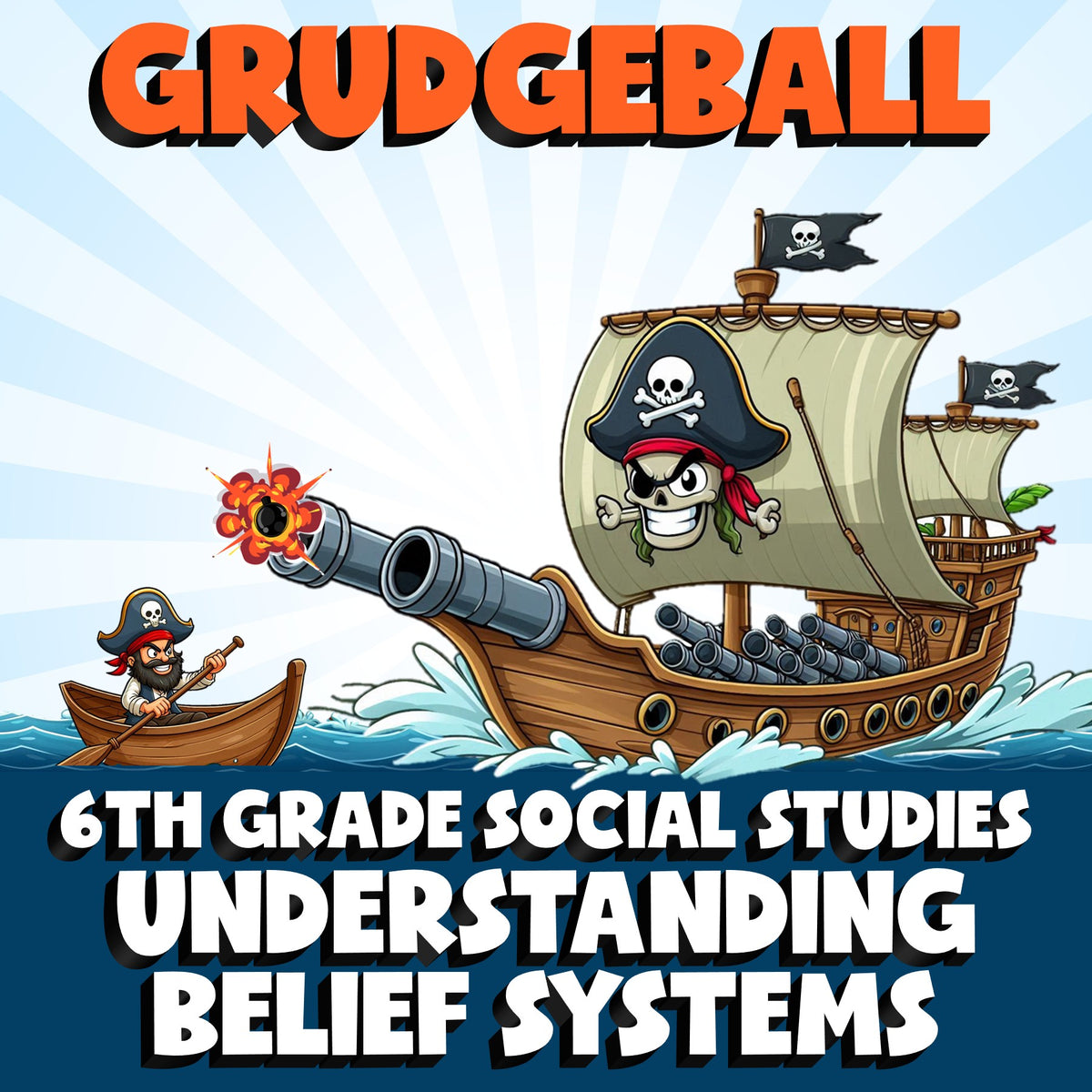 Understanding Belief Systems GRUDGEBALL Socials Game - No Prep Grade 6 Review