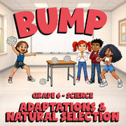 Adaptations & Natural Selection BUMP Science Game - No Prep Grade 6 Review
