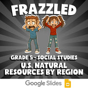 U.S. Natural Resources by Region FRAZZLED Socials Game - No Prep Grade 5 Review