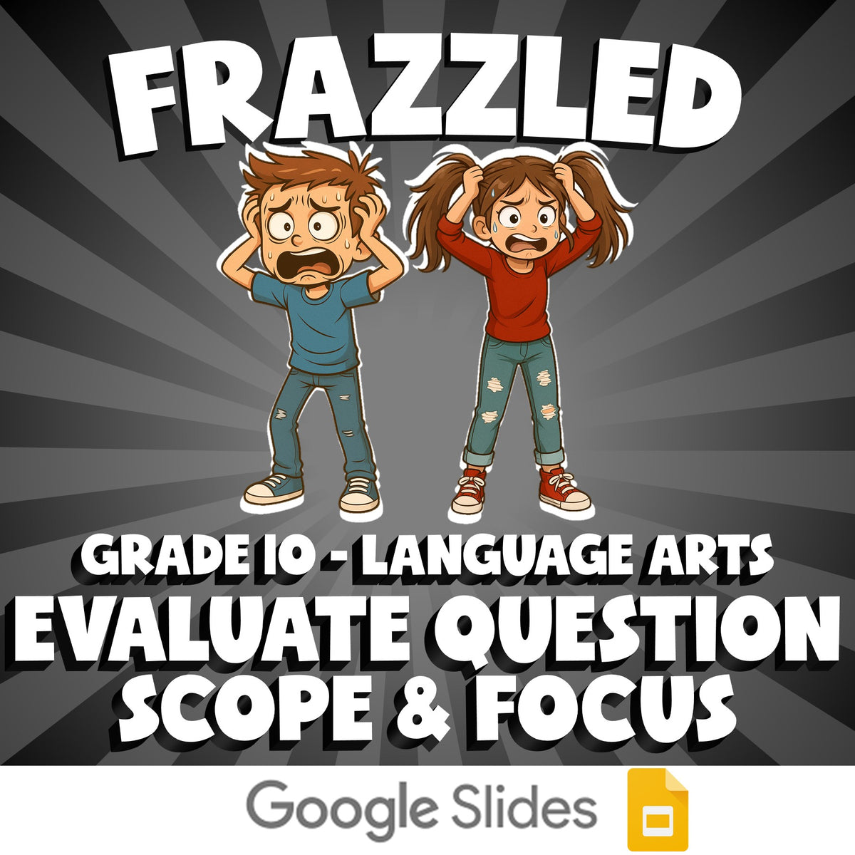 Evaluate Question Scope & Focus FRAZZLED ELA Game - No Prep Grade 10 Review